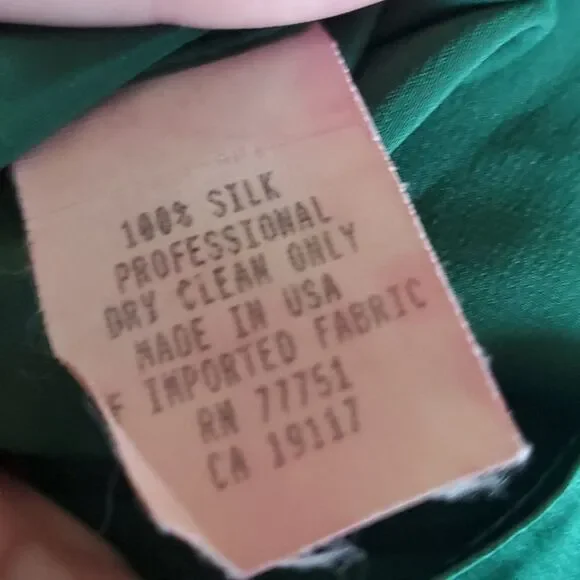 Vintage 1990's Betsey Johnson Emerald Green Dress - Picture 5 of 5